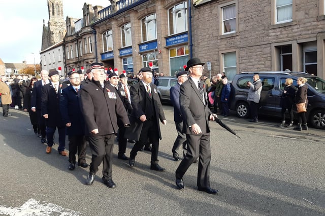 The Fusiliers Association and The King's Own Scottish Borderers Association took part in the parade.