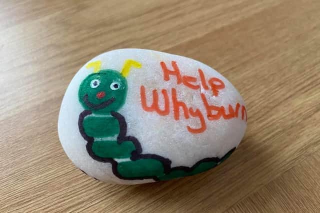 Whyburn the Worm is one of the characters helping children get involved with saving Hucknall's green belt