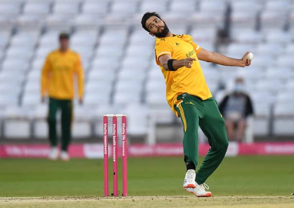 Imad Wasim hailed the Outlaws T20 win as a great moment in his career. (Photo by Gareth Copley/Getty Images)