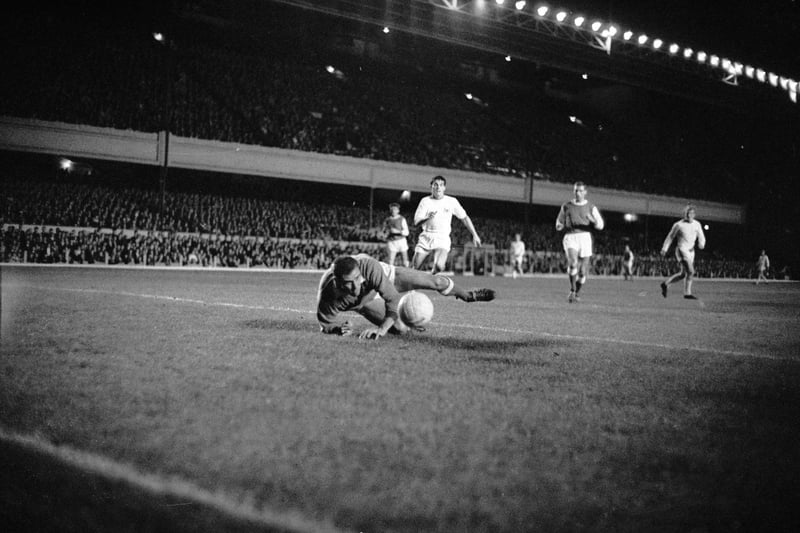 This picture shows action from Arsenal v Nottingham Forest in 1964.