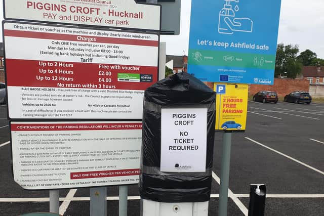 The ticket machines at Piggins Croft car park are currently out of order