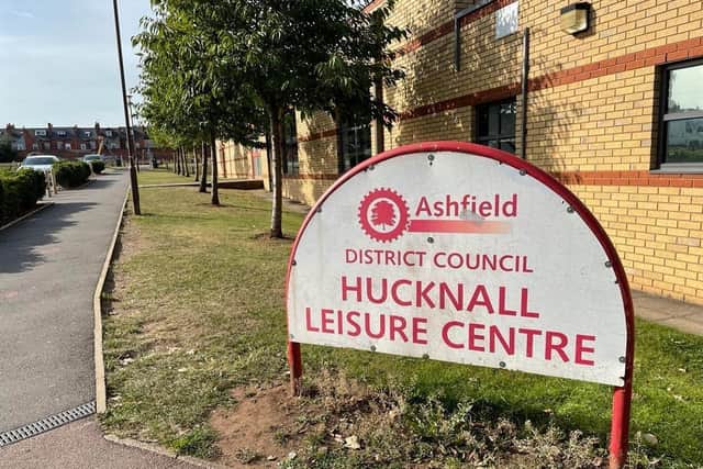 A sign for Hucknall Leisure Centre. (Photo by: Local Democracy Reporting Service)