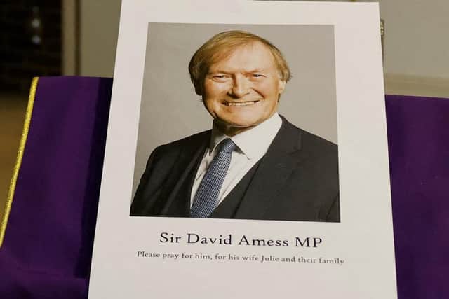 Sir David Amess was murdered while attending a constituency surgery. Photo: Tolga Akmen/Getty