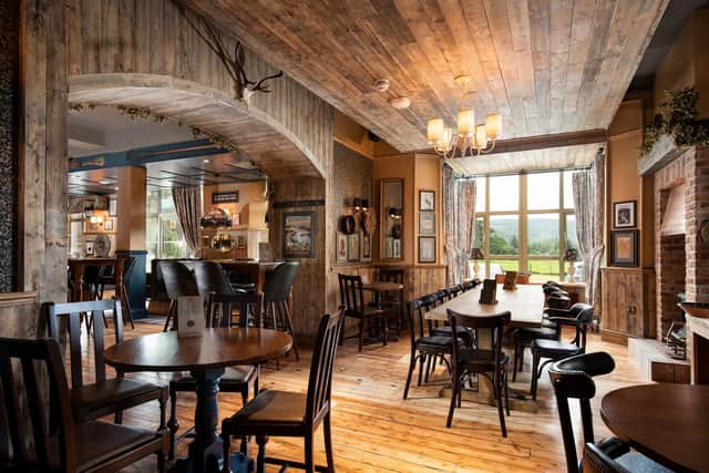 Good pub grub, including belly-buster breakfasts, beckons in fine dining area