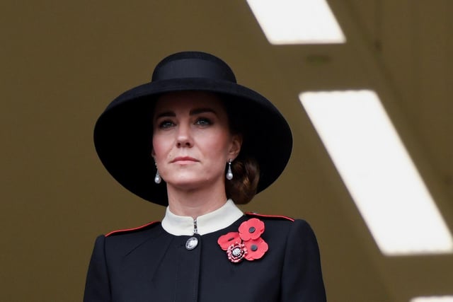 The Duchess of Cambridge during the Remembrance Sunday service