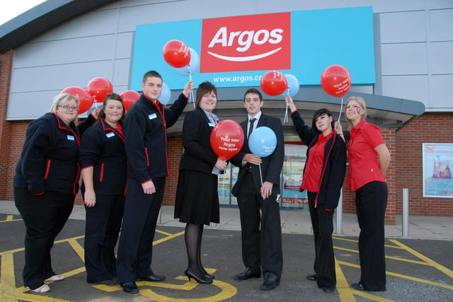 2010: Argos launches a new store in Hucknall and a number of staff members are pictured at the event.