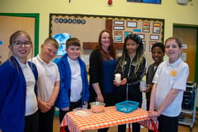 Burntstump pupils say the candle brings the school and the community together. Photo: Lou Brimble