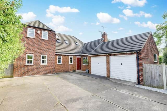 This four-bedroom home at Fox Meadow in Hucknall sits on a large, secluded plot, with its own brook. A guide price of £525,000 has been attached by estate agents HoldenCopley.
