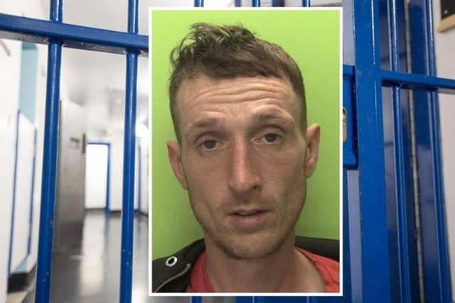 Aaron Lancaster has been jailed for a string of shoplifting offences. Photo: Nottinghamshire Police