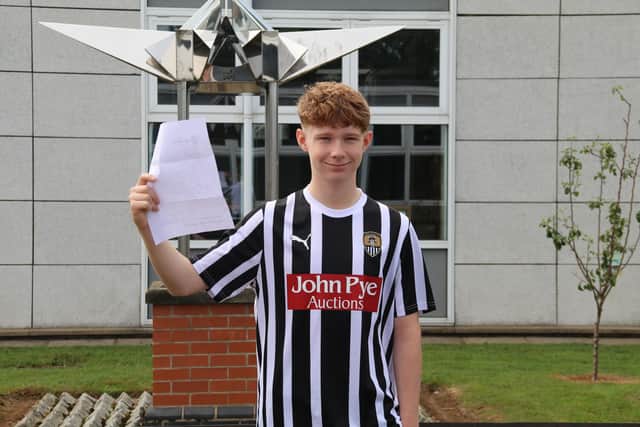 Jake Straw is looking forward to continuing his studies at Hucknall Sixth Form Centre. Photo: Holgate Academy