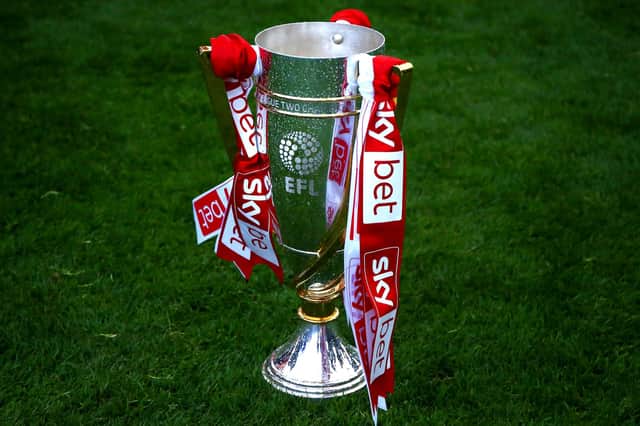 The Sky Bet League Two trophy is up for grabs once again.