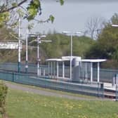 Police are investigating after a group of girls was threatened by two men near Butler's Hill tram stop. Photo: Google
