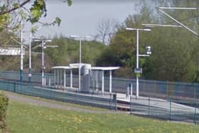 Police are investigating after a group of girls was threatened by two men near Butler's Hill tram stop. Photo: Google
