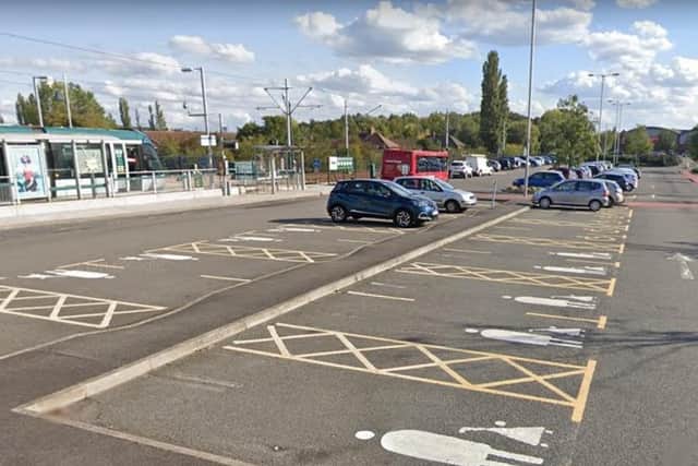 Enforcement action is being implemented by tram operator Nottingham Express Transit to stop motorists parking incorrectly at Hucknall Park and Ride site. Photo: Google