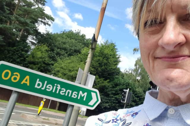 Theresa walked from Hucknall to work in Mansfield Woodhouse for charity