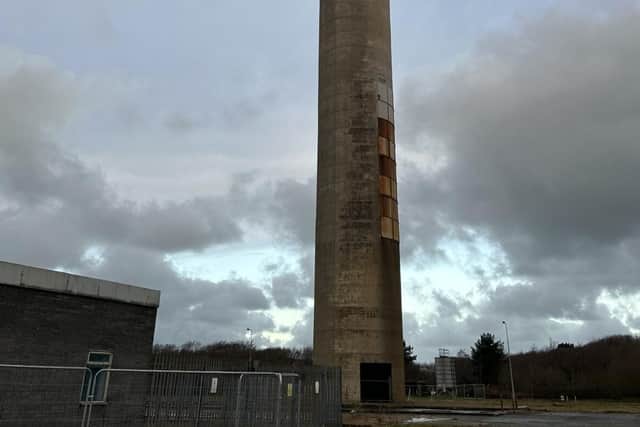 The 400ft concrete chimney