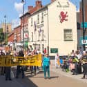 Extinction Rebellion staged a Save the Bees protest in Hucknall earlier this year. Photo: Submitted