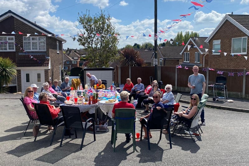 All residents from the road joined in the celebrations, which included residents from the neighbouring Grassmere Close.
All residents helped organise the party and Rose Rigley made some delicious homemade cakes and trifles