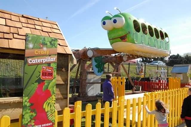 The Crazy Caterpillar ride at Fantasy Island has been suspended to avoid any Colin and Cuthbert confusion