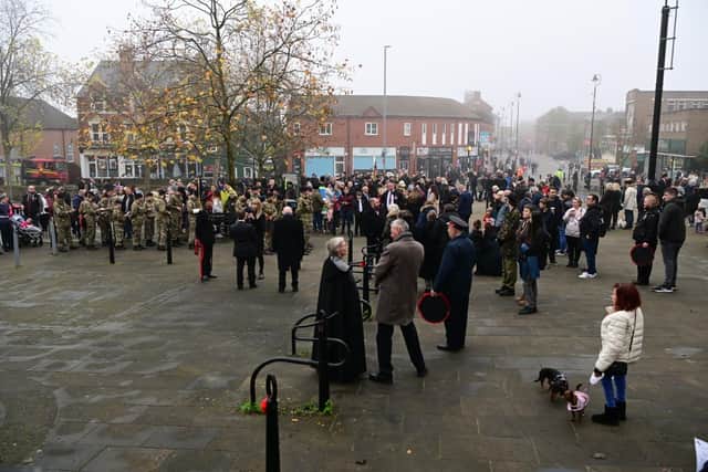 The Hucknall parade was celebrating its centenary and started from outside the town library