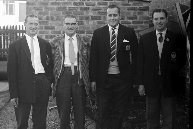 Members of Balerno Bowling Club in August 1964.