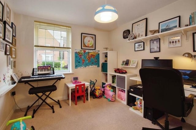 The last room to look at on the ground floor is this home office, which could also be used as a playroom or study. Its versatility is a huge asset.