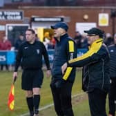 Hucknall boss Andy Graves (left) is happy to be back playing but says it's a step backwards if fans arent allowed. Photo by Lesley Parker.