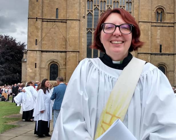 Hucknall mum Rachael Burn was ordained as a Church of England deacon at Southwell Minster. Photo: Facebook
