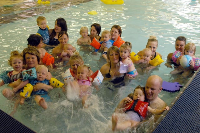 2007: Children and parents enjoy a Tommy`s Splashathon event at Edgewood Liesure Centre in Hucknall.