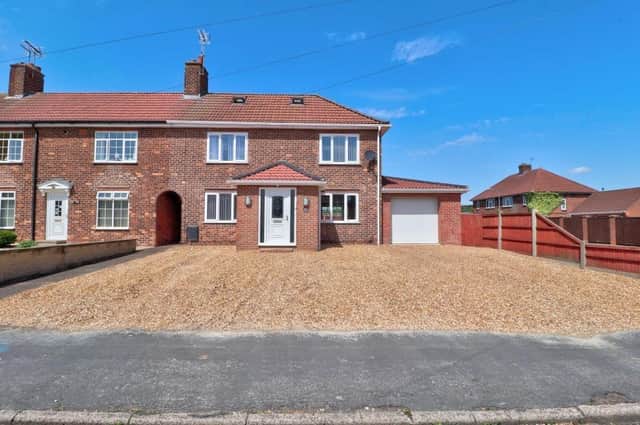 With offers invited by estate agents Yopa of more than £240,000, this four-bedroom, end-terrace home on Appleton Road, Blidworth might well prove to be an enticing proposition for growing families.