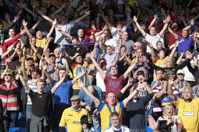 Fans soak up the atmosphere at Chesterfield v Stags in 2013.