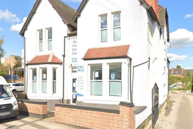 Builders have been told to remove the third storey from the extension being built at Portland Road Dental Practice. Photo: Google Earth