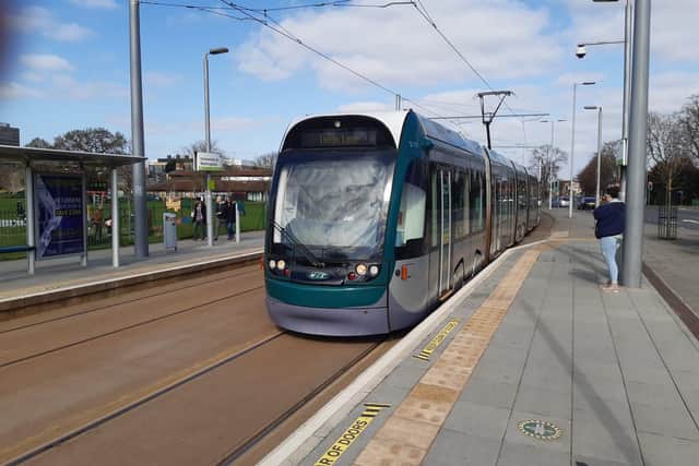 Tram users can get a free bus to the Forest ground when they arrive in town for the game