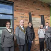 Plaque unveiling at Kirkby Leisure Centre