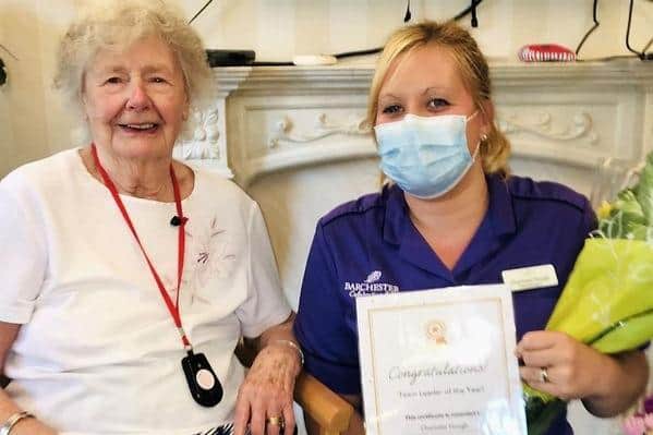Hall Park residents have been thanking housekeeping staff this month