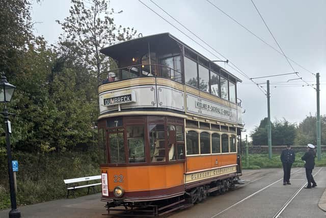 Visitors can enjoy a retro tram ride up and down the National Tramway Museum.