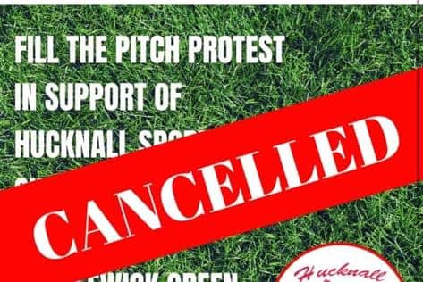 The 'Fill The Pitch' protest has been cancelled