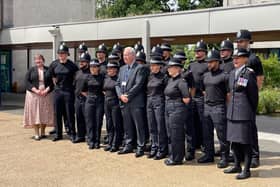 Nottinghamshire Police's latest batch of new recruits at their passing out parade
