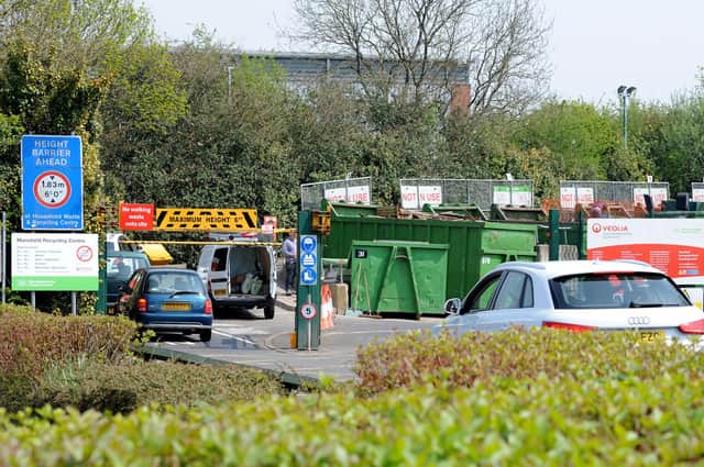 Recycling centres are only open for items that can not be stored safely at home until after lockdown ends.