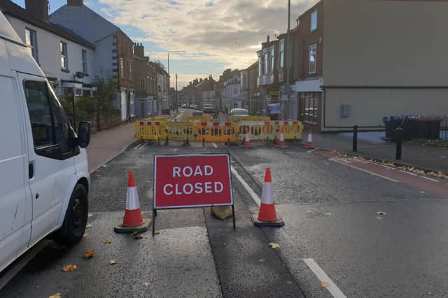 Annesley Road remains closed this morning