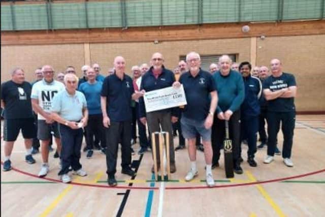 The senior cricket group has also donated £180 to the bowls club. Photo: Submitted