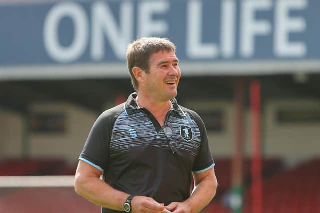 Stags boss Nigel Clough - looking at free agents. Pic Chris Holloway