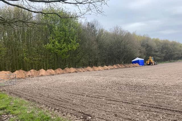 Investigation work has been completed at the Sutton site where human bones were found