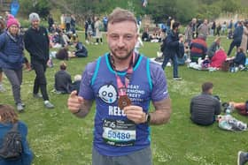 Reece Jackson has raised more than £7,000 for Great Ormond Street Hospital with his London Marathon run. Photo: Submitted