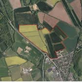 An aerial view of the site where the development will be built. Photo: Google Earth