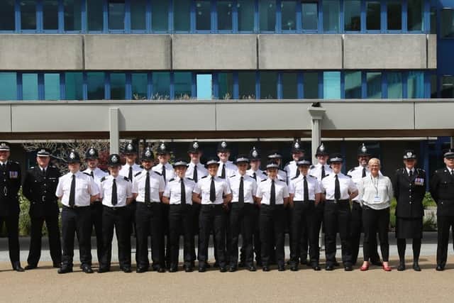 Nineteen new recruits have joined Nottinghamshire Police