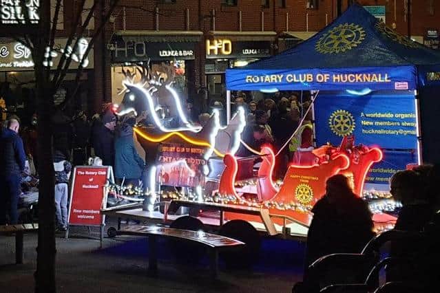 The Hucknall Rotary Club Santa's sleigh will be heading to different parts of the town this coming week