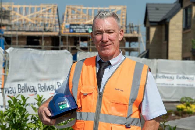 Bellway Site Manager Dave Pringle has won his eighth Pride in the Job award. Photo by: Bellway