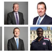Six Nottinghamshire MPs did not vote on the 'Partygate' report, clockwise from top left: Ben Bradley, Lee Anderson, Mark Spencer, Darren Henry, Brendan Clarke-Smith, Alexander Stafford