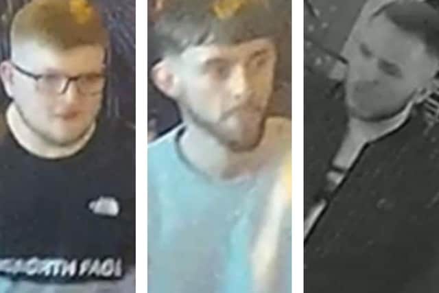Police want to speak to these three men in connection with a Nottingham nightclub fight